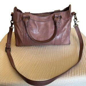 Frye. Orchid Melissa Zip Satchel Leather bag .